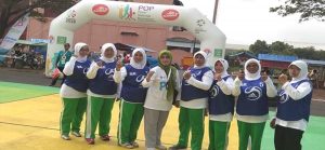 Fatayat NU Kota Blitar Juara Turnamen Bola Voli di Pekan Olahraga Perempuan 2018