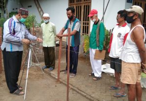 Lembaga Falakiyah Nahdlatul Ulama Lakukan Penentuan Arah Kiblat. Begini Realitasnya.