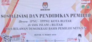 IPNU IPPNU Kota Blitar Deklarasi Generasi Pemilih Cerdas